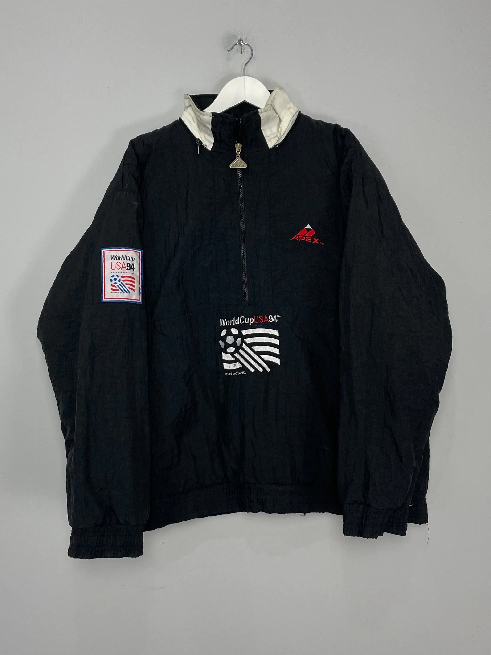 1994 USA WORLD CUP 1/4 ZIP JACKET (L) APEX ONE