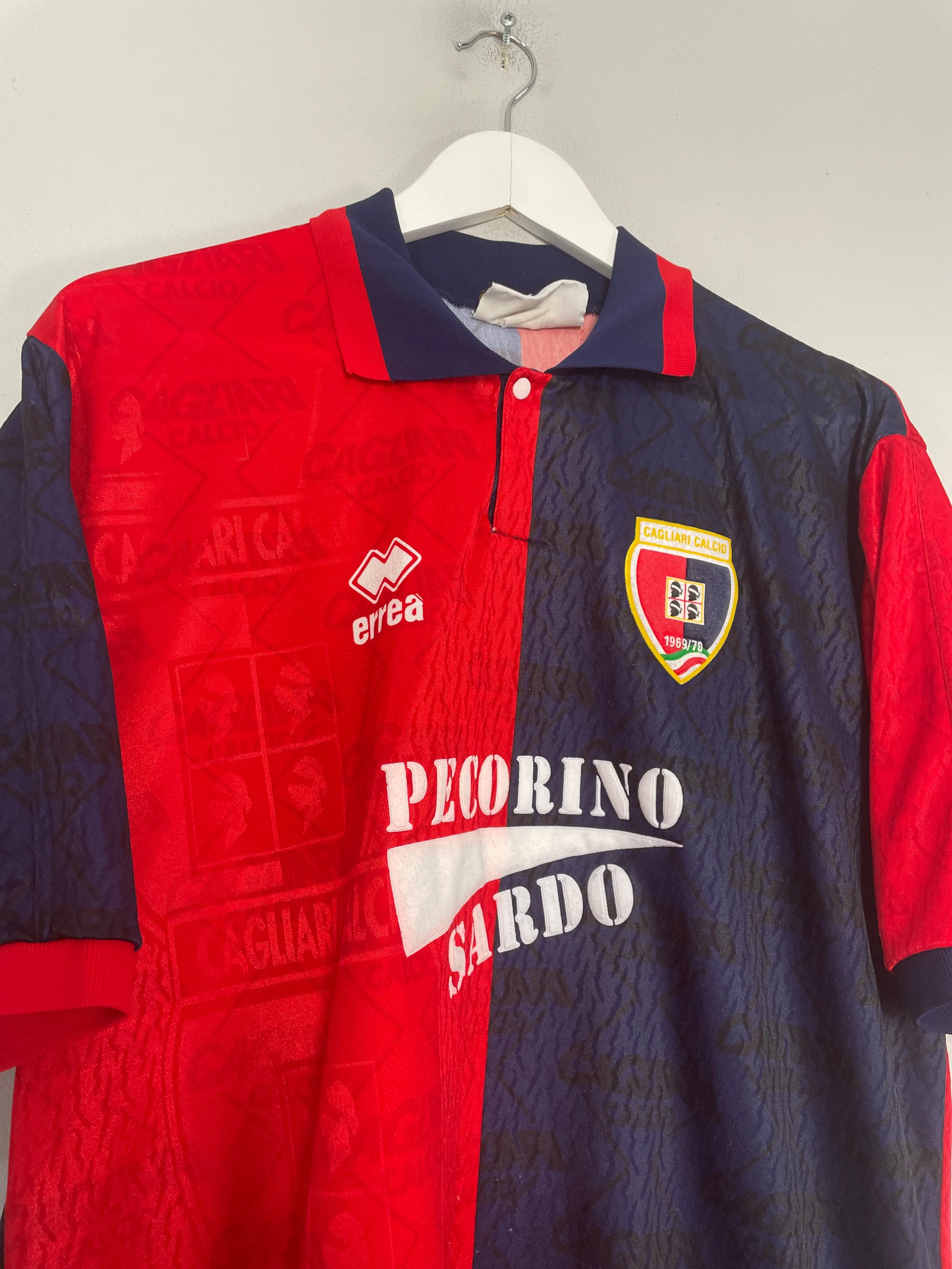 1994/95 CAGLIARI HOME SHIRT (XL) ERREA