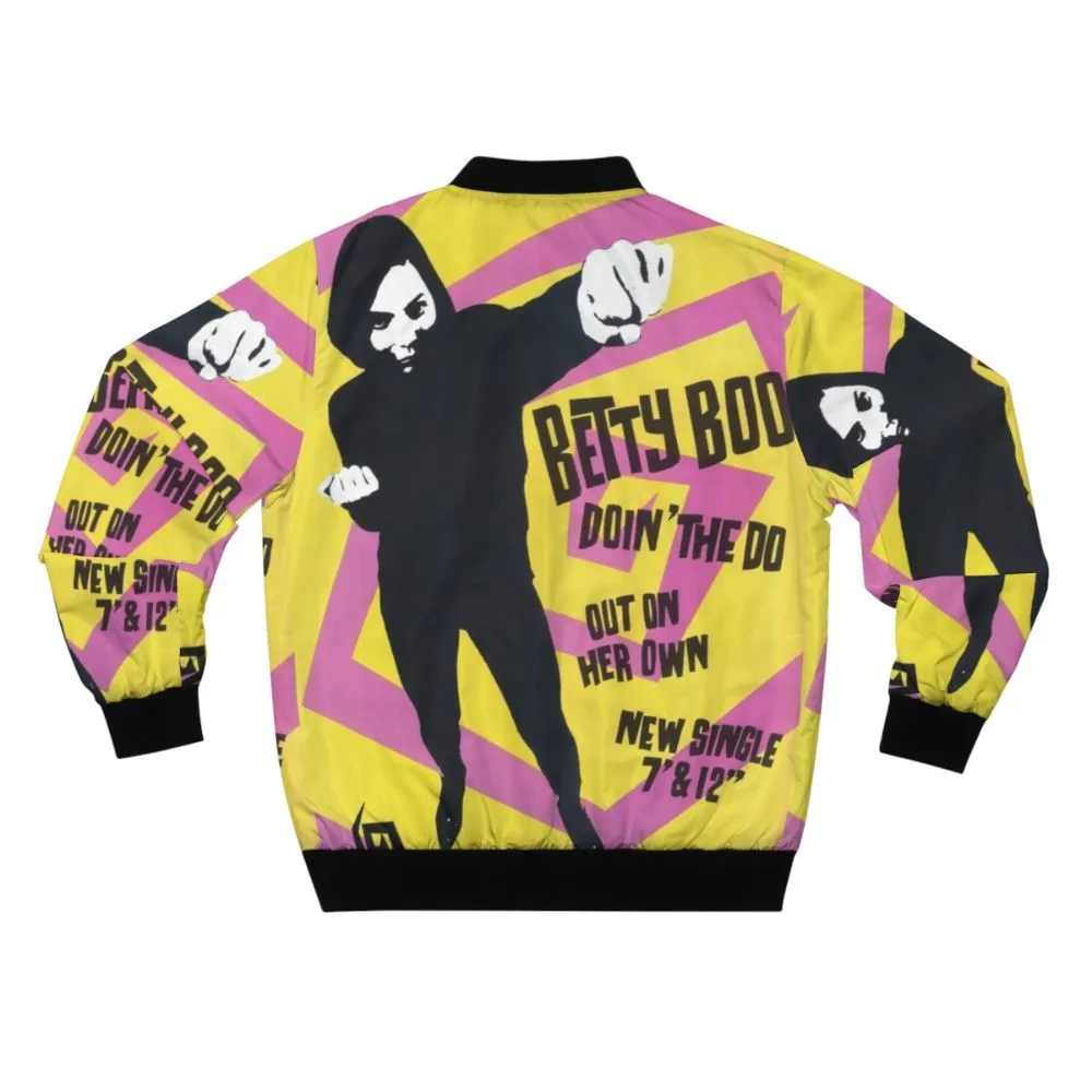 90s Retro Bomber Jacket - 'Betty Boo Doin The Do'