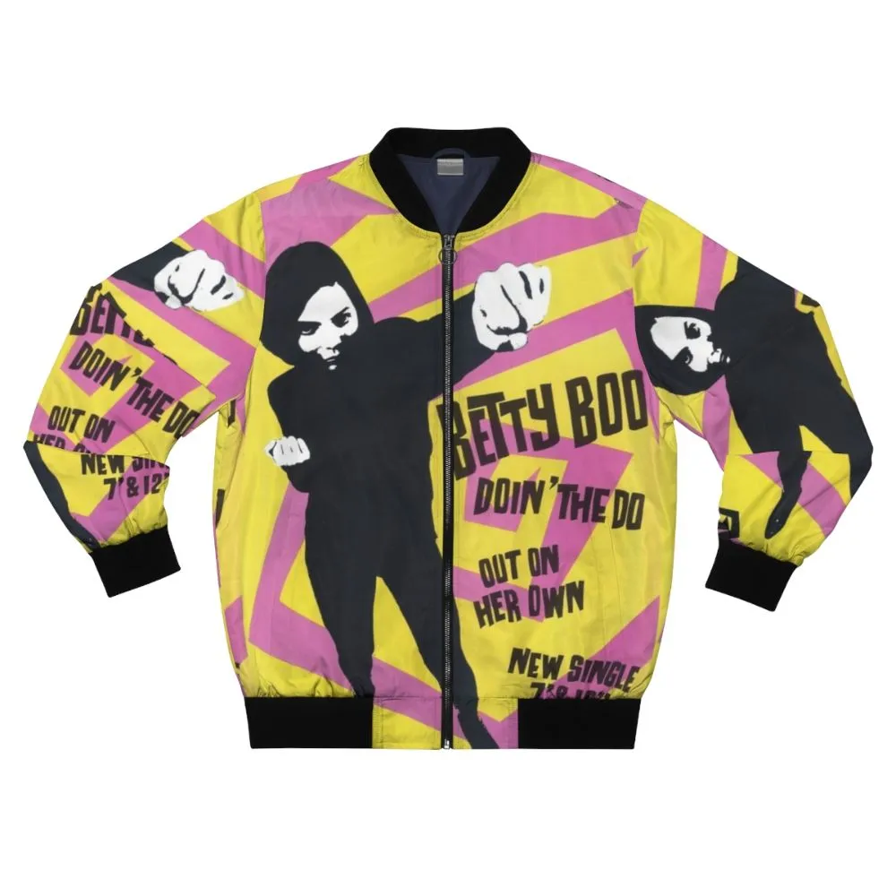 90s Retro Bomber Jacket - 'Betty Boo Doin The Do'