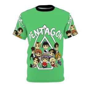 Adorable Chibi-Inspired Pentagon K-pop T-shirt