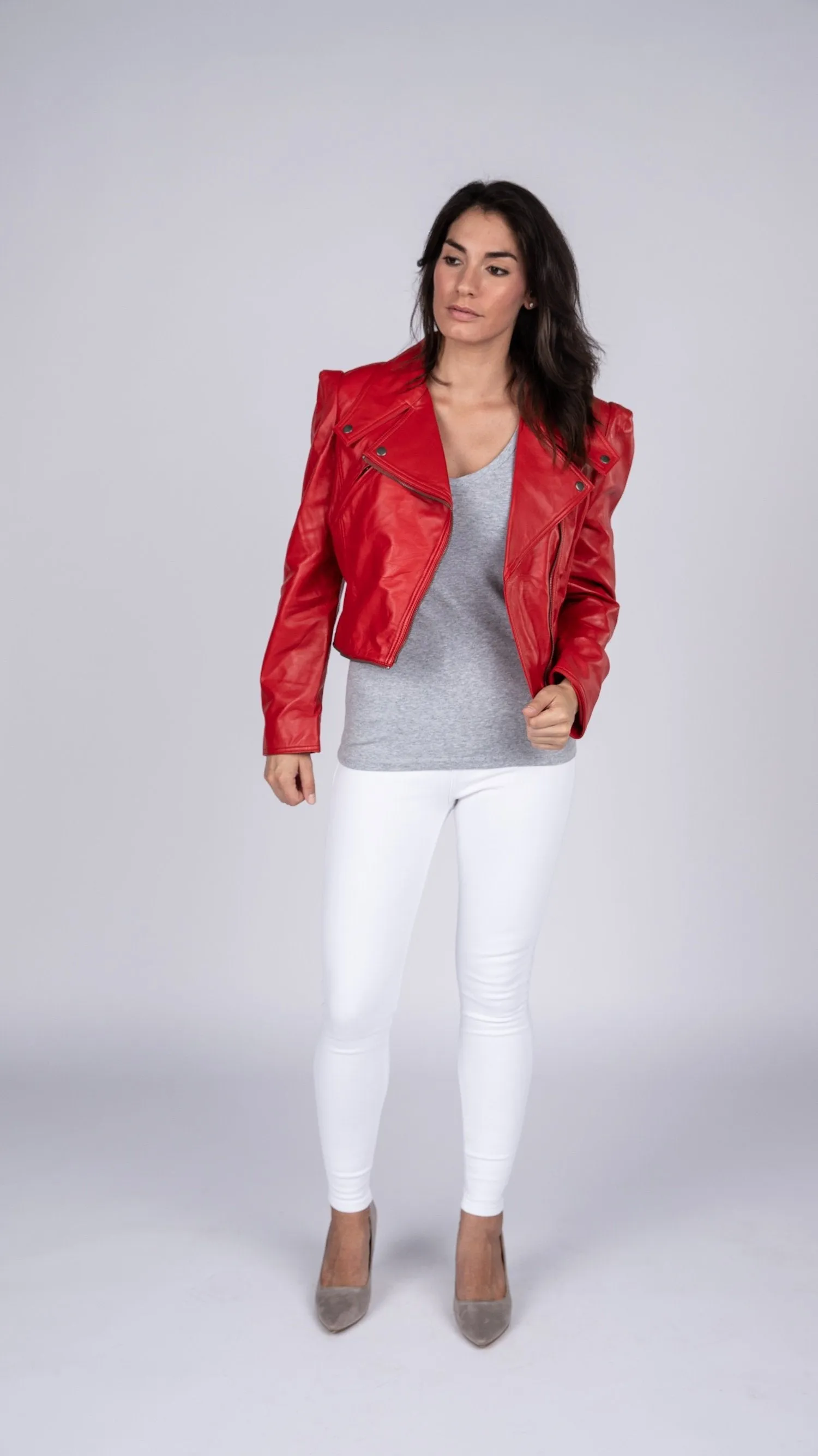 Annette Womens Leather Jacket - Discounted!