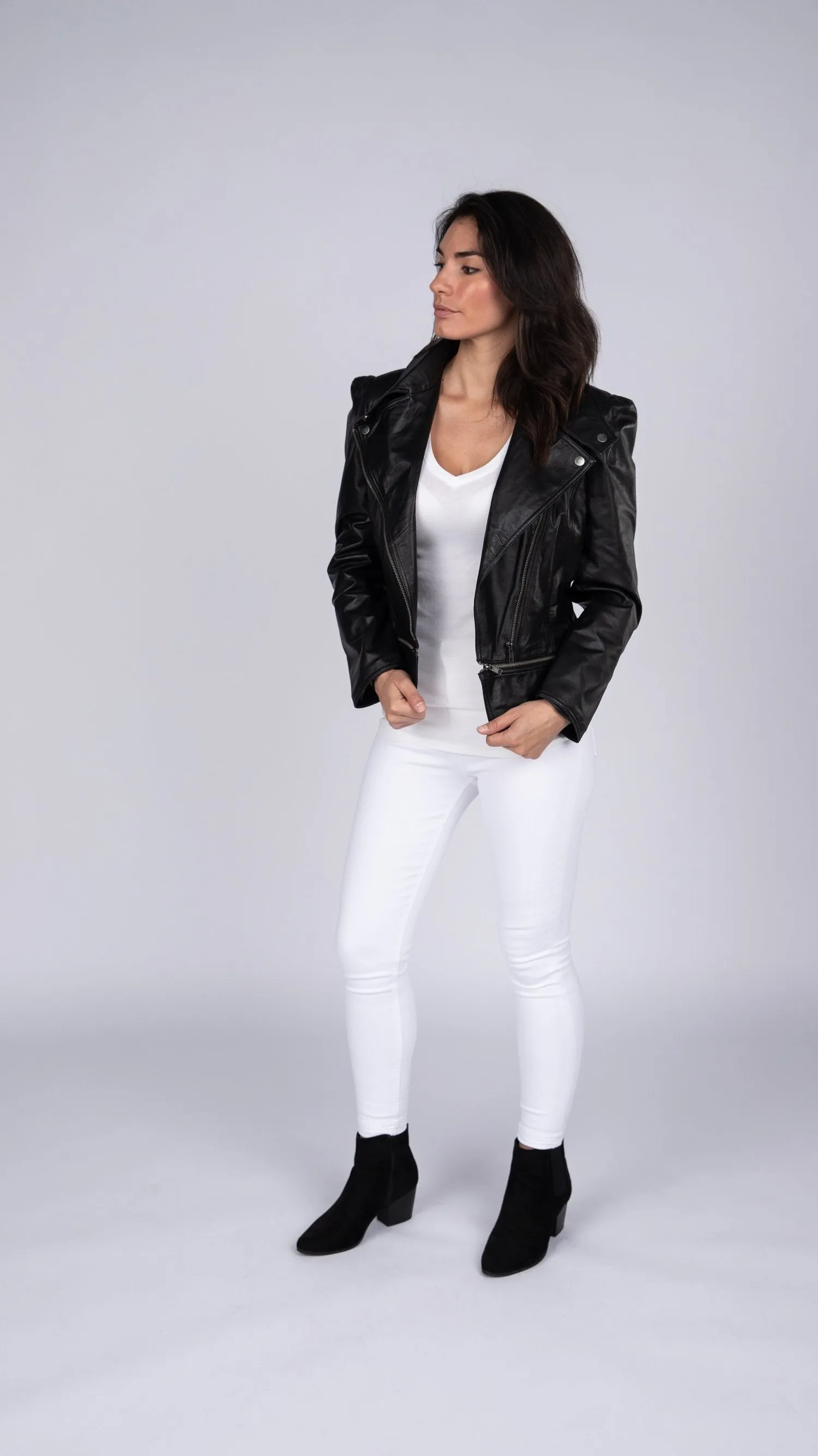 Annette Womens Leather Jacket - Discounted!