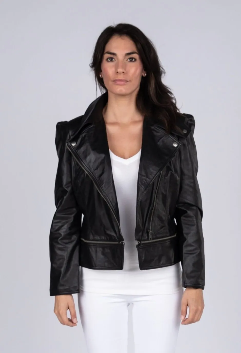 Annette Womens Leather Jacket - Discounted!