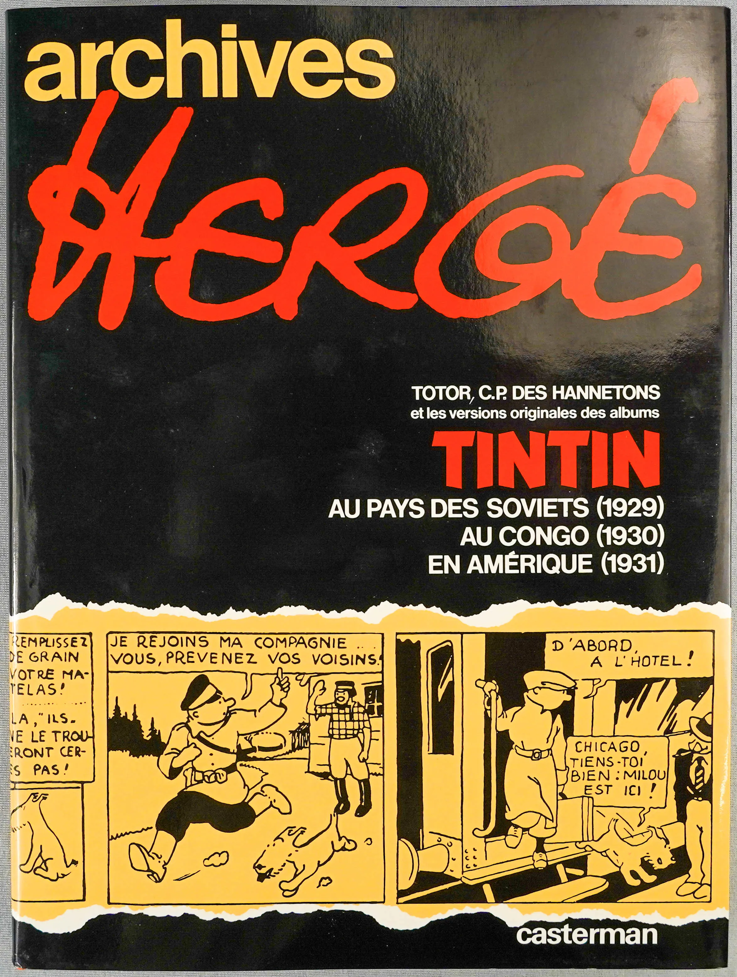 ARCHIVES HERGE Volume 1: 1st Edition Tintin Books Totor Hardback Rare EO