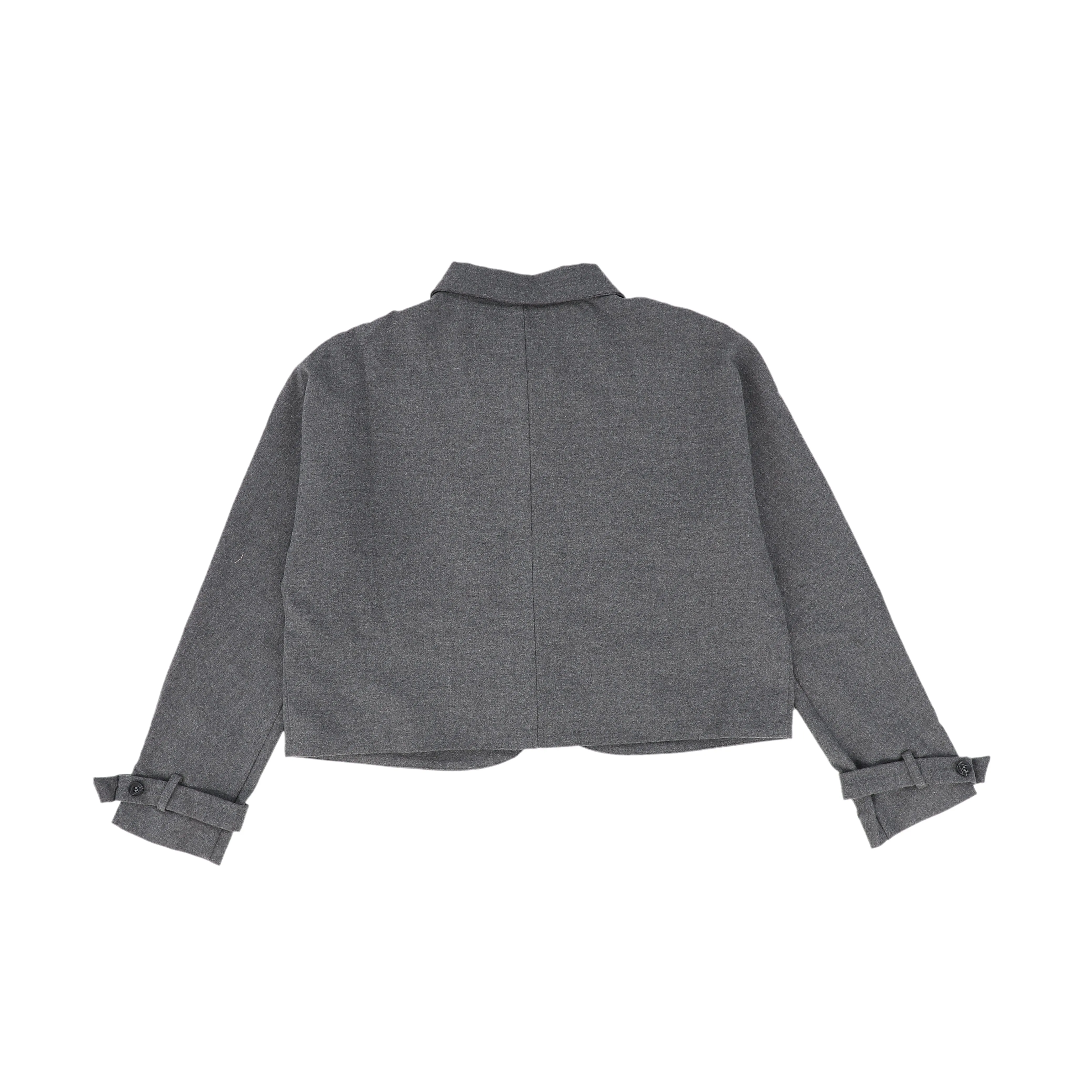 Bamboo Heather Gray Wool Jacket