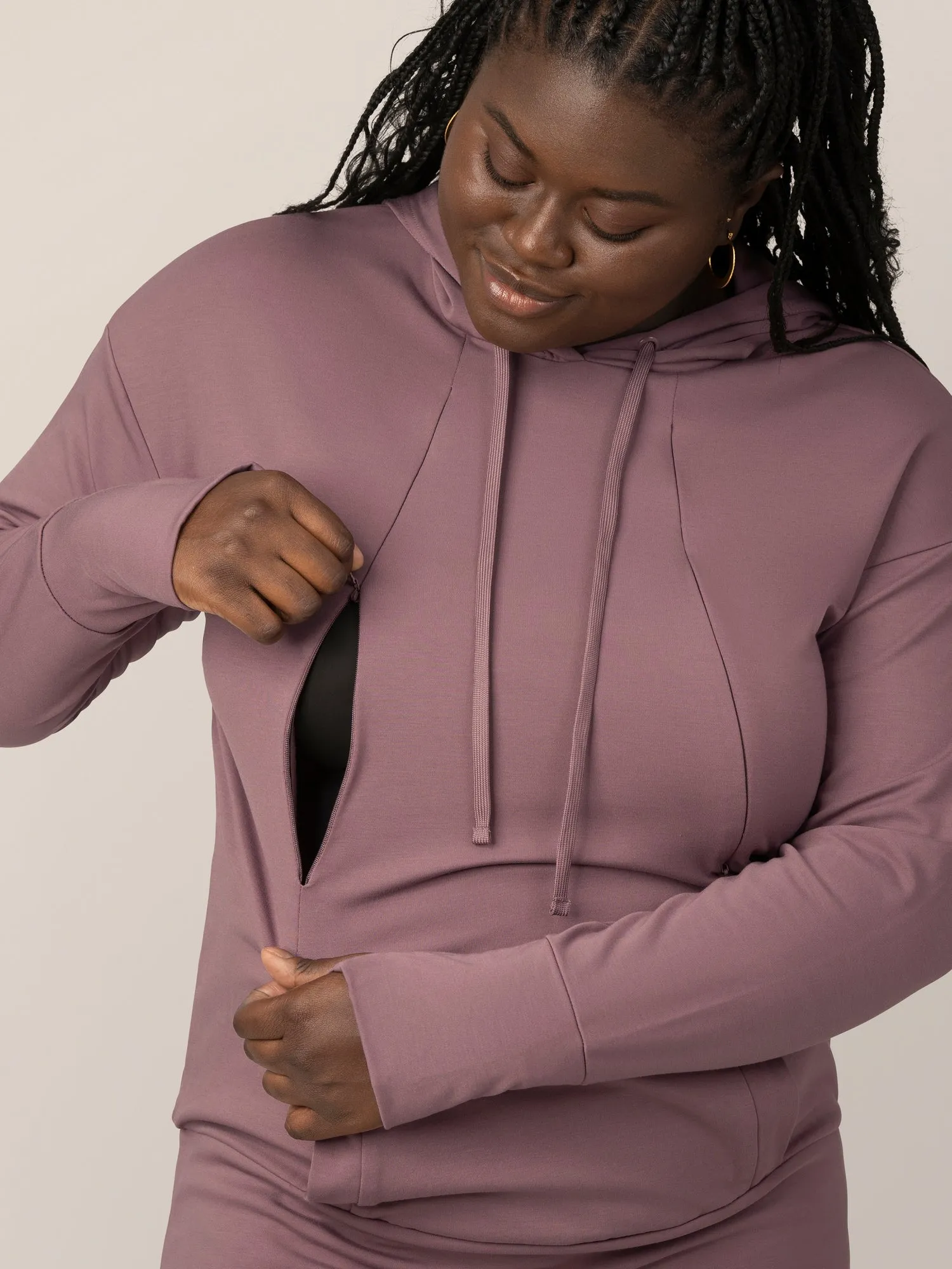 Bamboo Maternity & Nursing Hoodie | Twilight