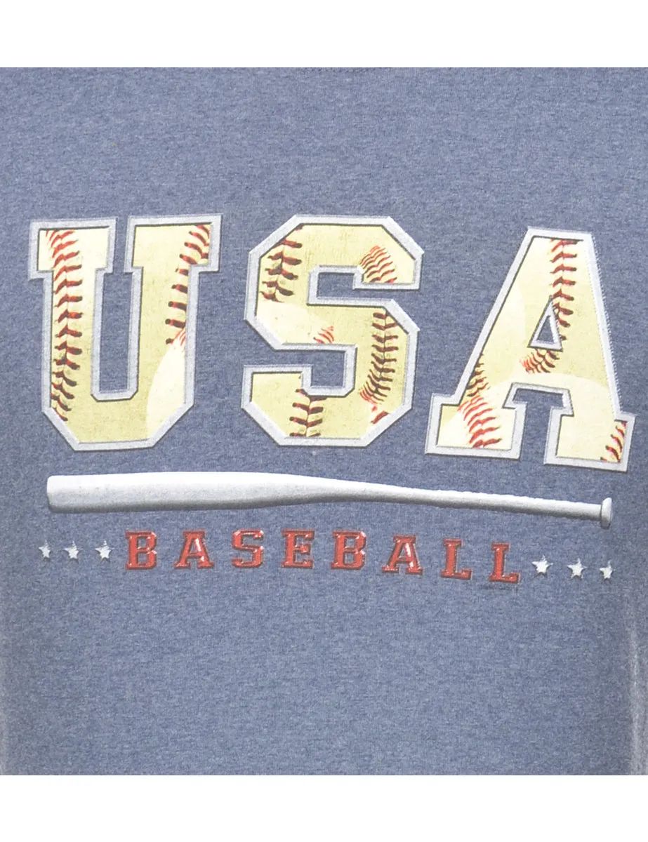 Baseball USA Printed T-shirt - M