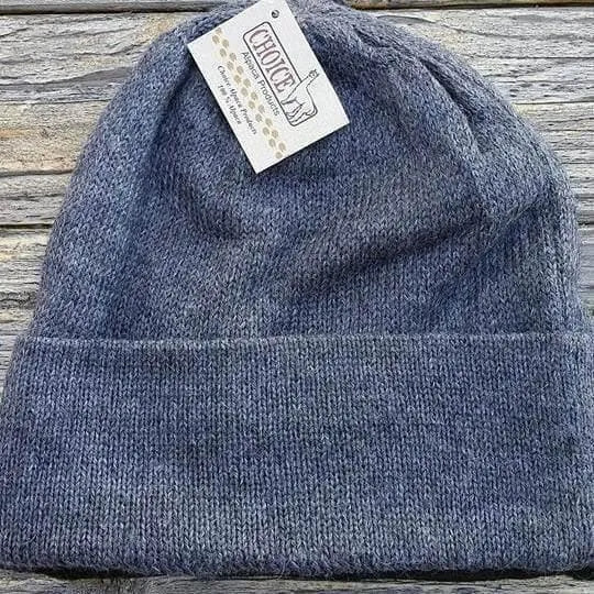 Beanie Hat Iditarod 100% Alpaca Wool