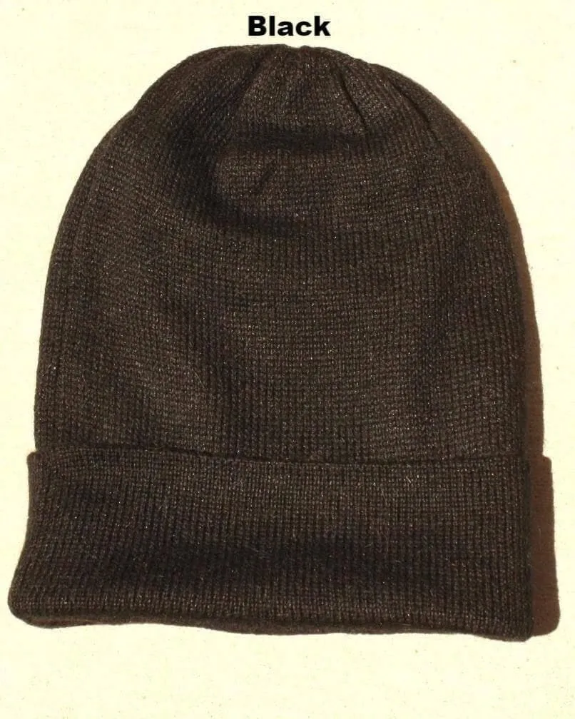 Beanie Hat Iditarod 100% Alpaca Wool