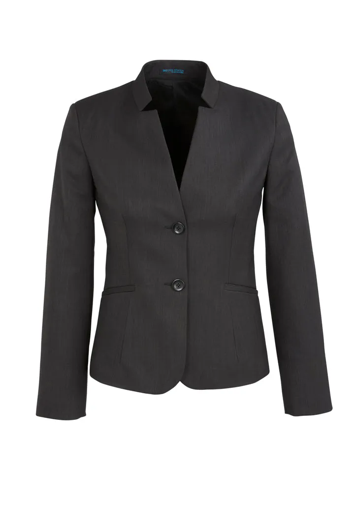 Biz Corporates Womens Cool Stretch Short Jacket with Reverse Lapel (60113)