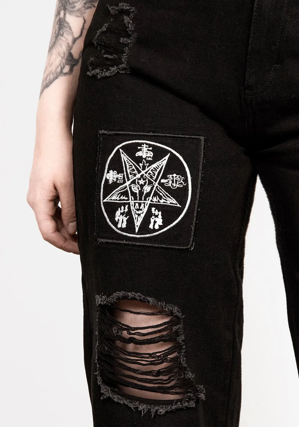 Black Arts Distressed Jeans