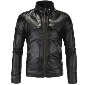 Black Leather Jacket for Men