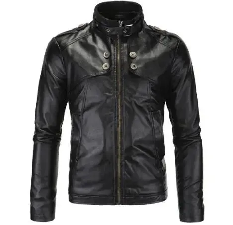 Black Leather Jacket for Men