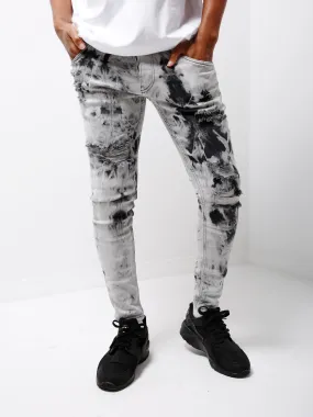 Bleached Jeans - Black