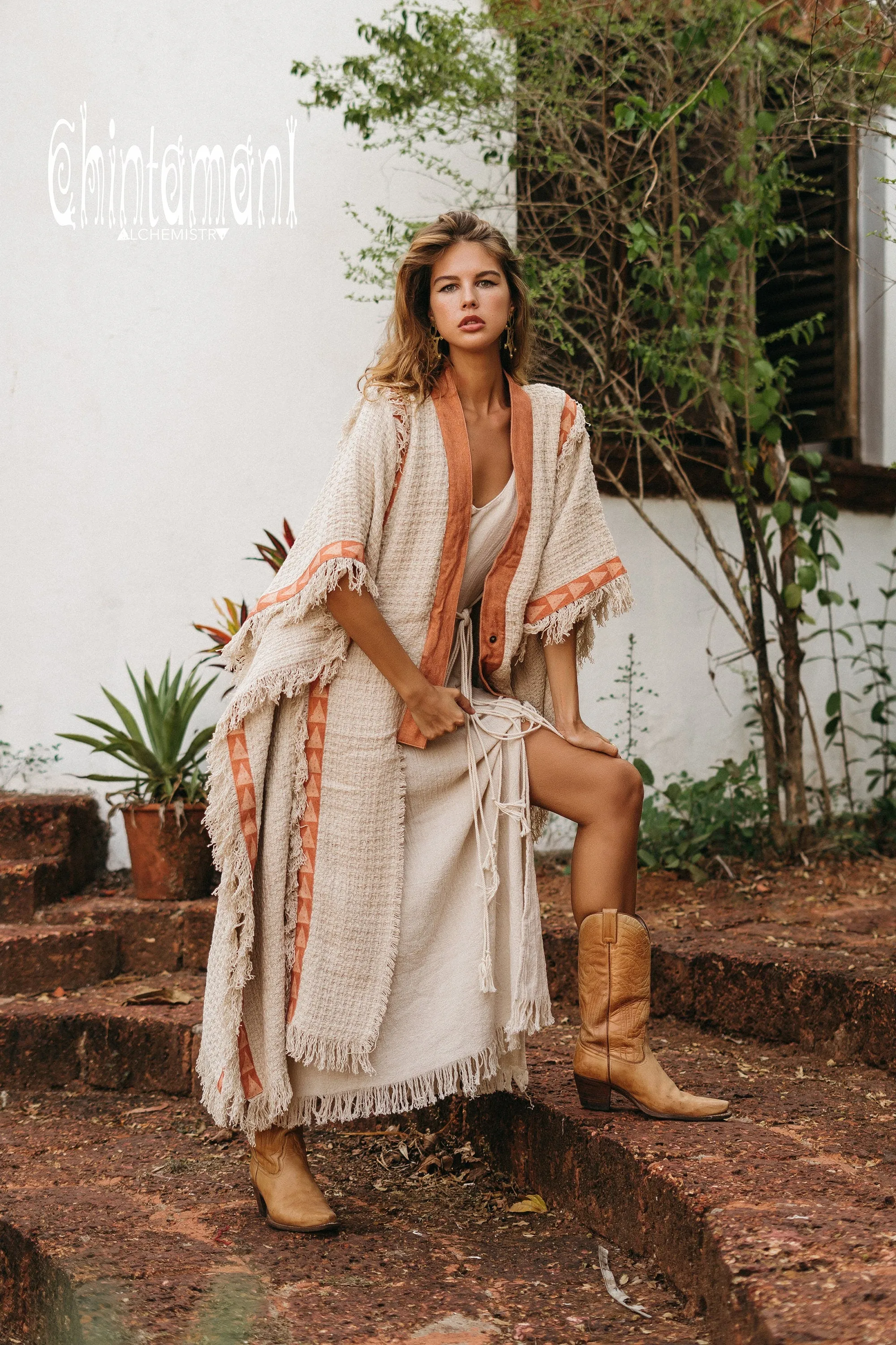 Bohemian Kimono Poncho