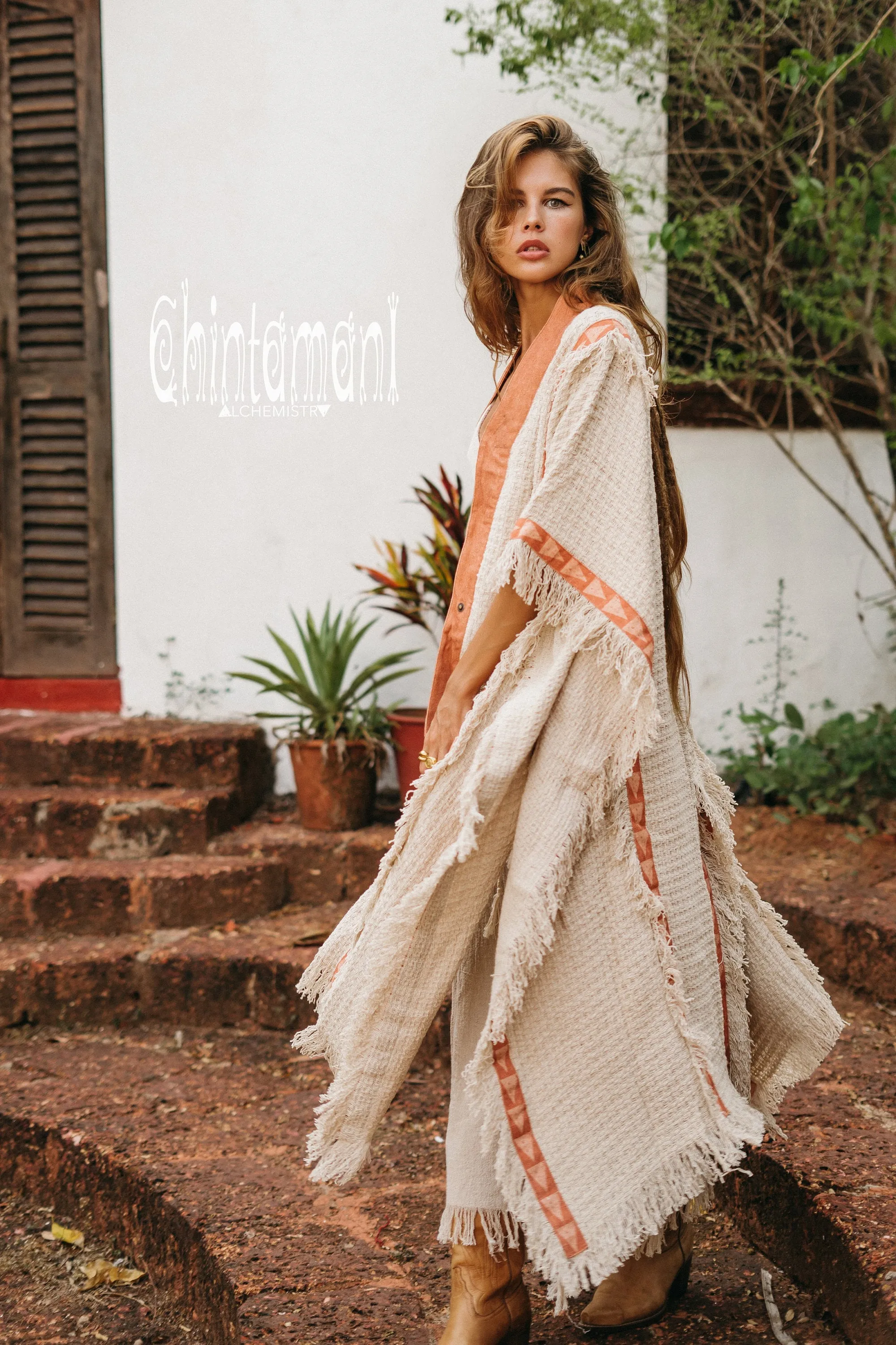 Bohemian Kimono Poncho