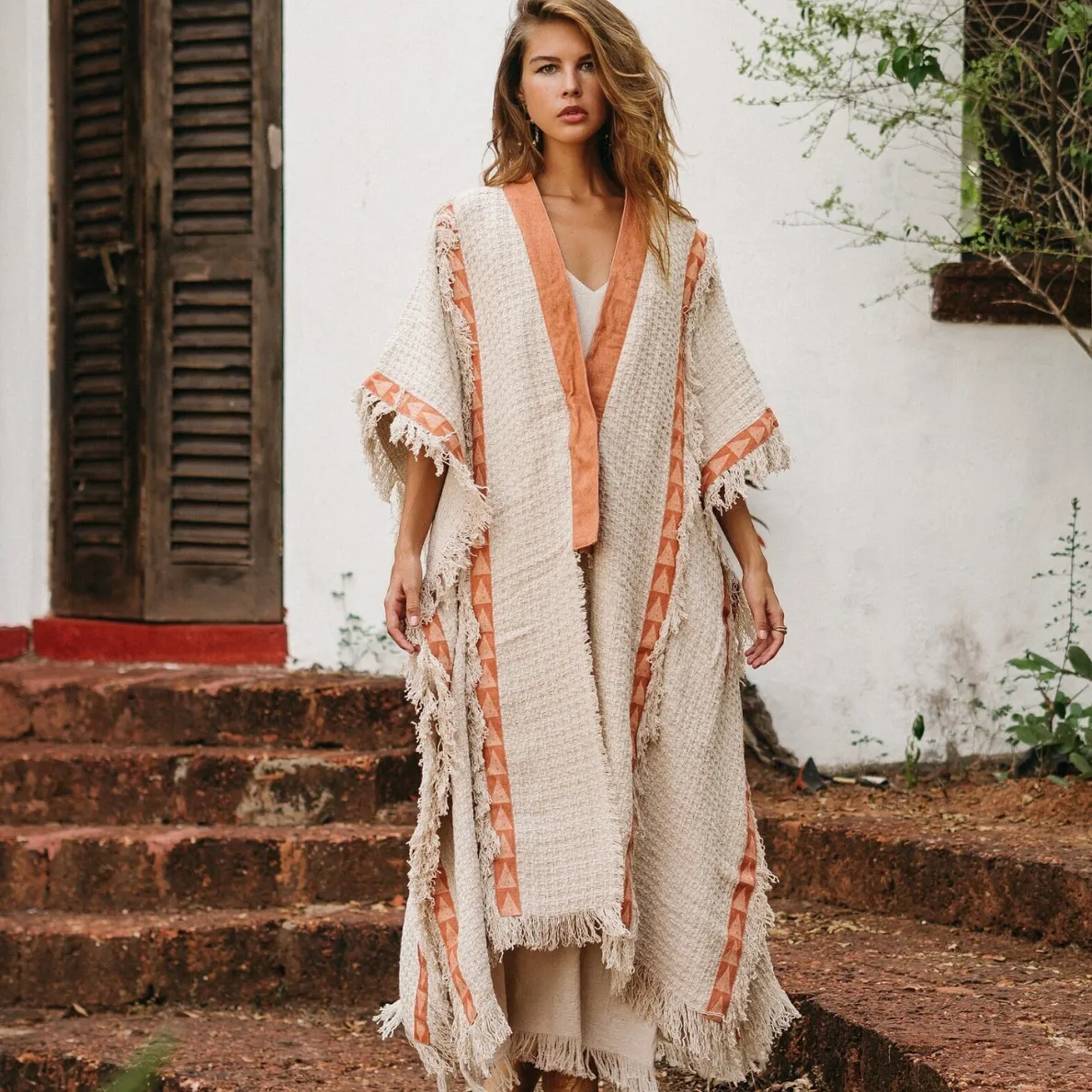 Bohemian Kimono Poncho