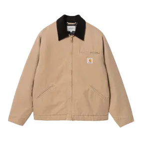 Carhartt WIP OG Detroit Jacket - Peanut / Black Aged Canvas