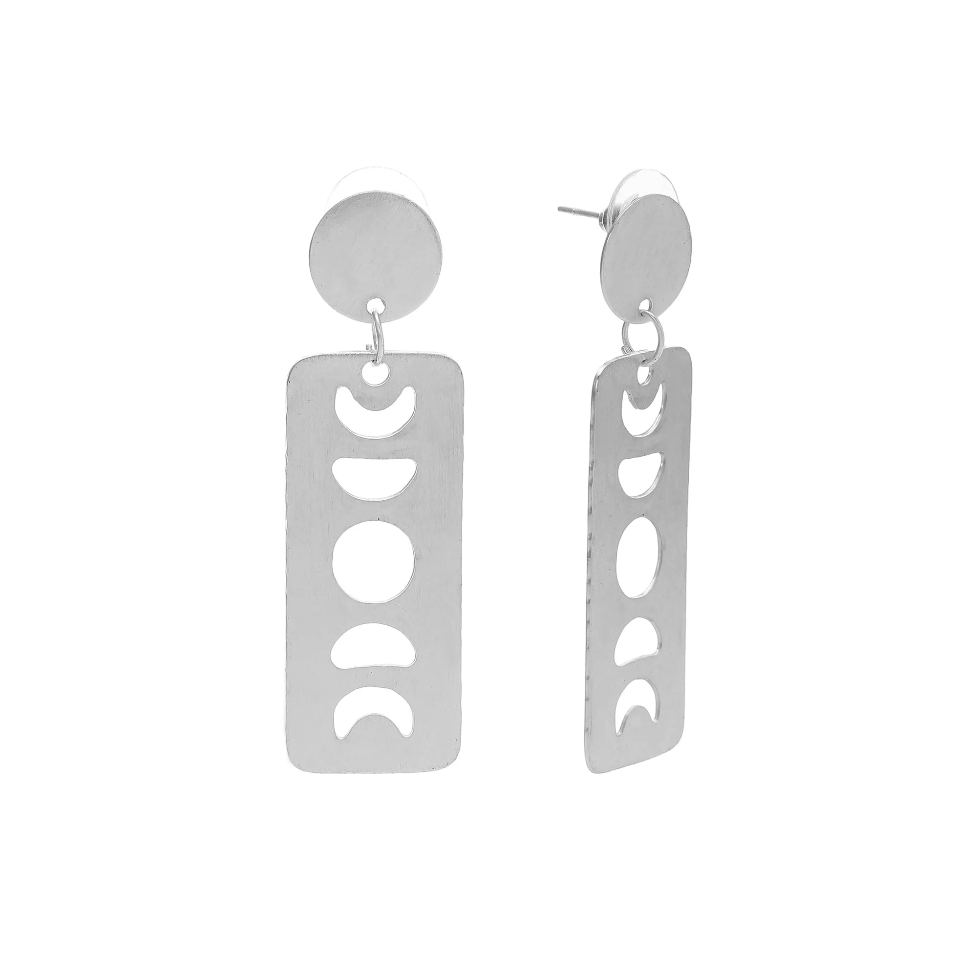 Chandra earrings, silver - Wholesale