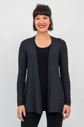 Chopra Jacket, Blk/Grey Stripe, Bamboo - Final Sale