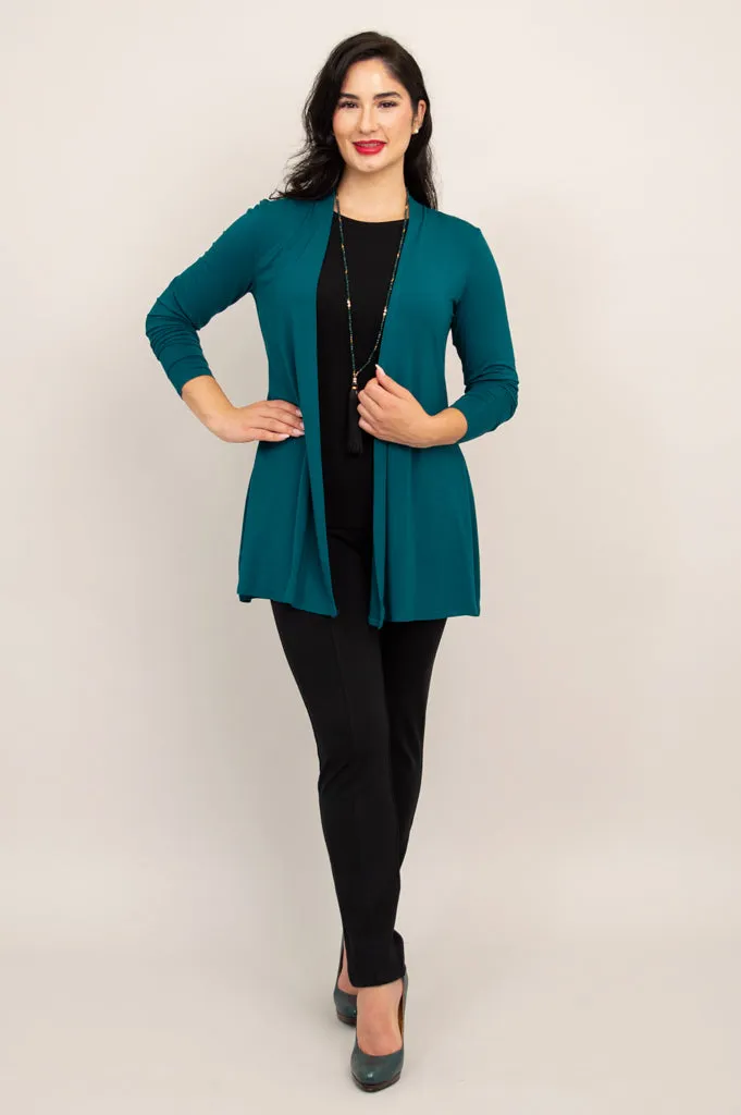 Chopra Jacket, Teal, Bamboo