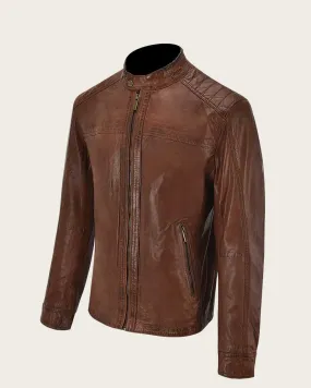 Cognac ovine jacket