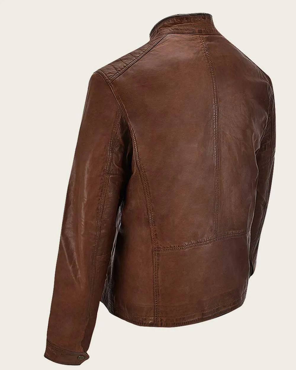 Cognac ovine jacket