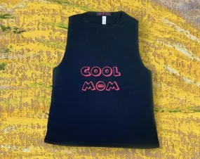 COOL MOM IV cut-neck tank