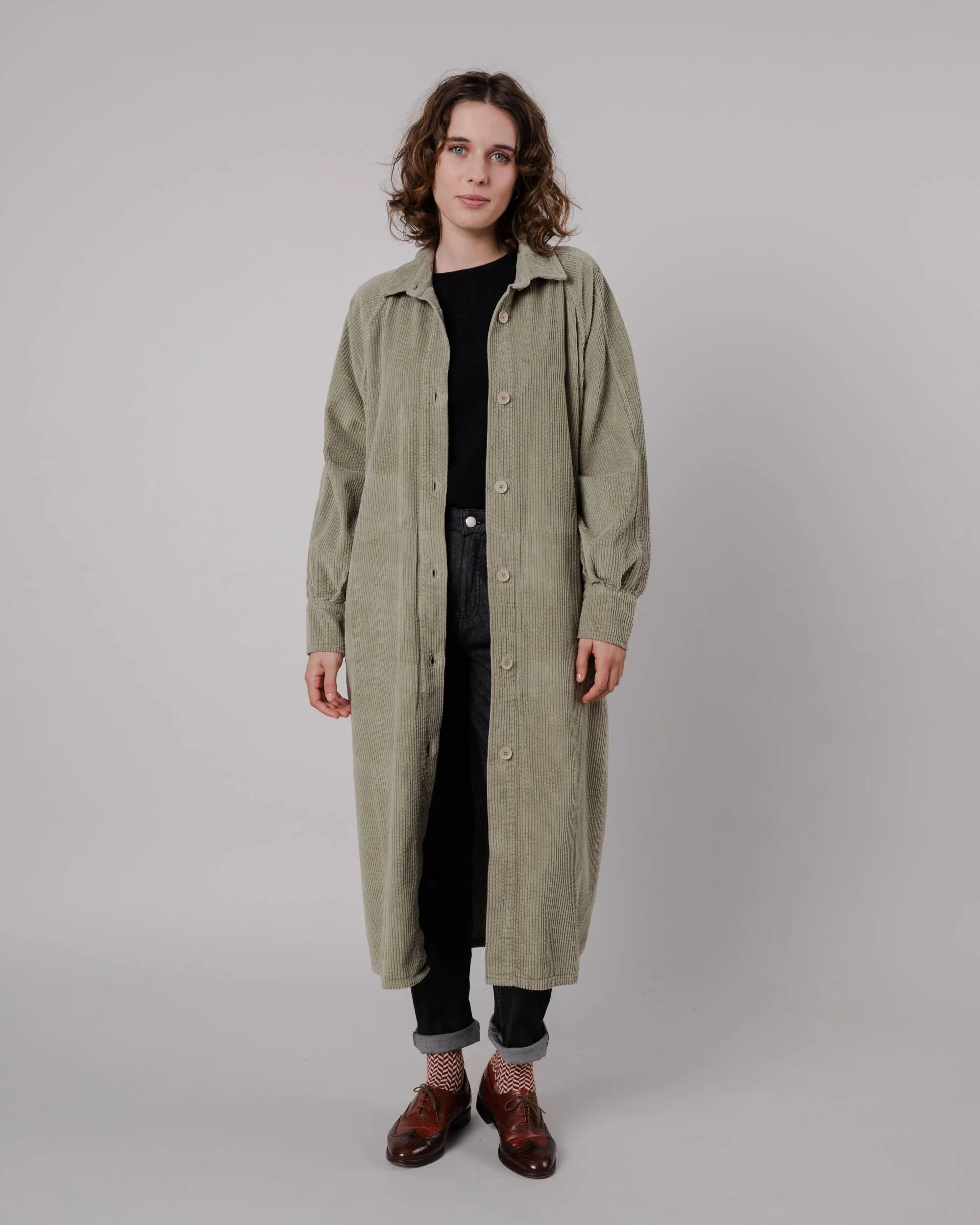 Corduroy Jacket Pale Green