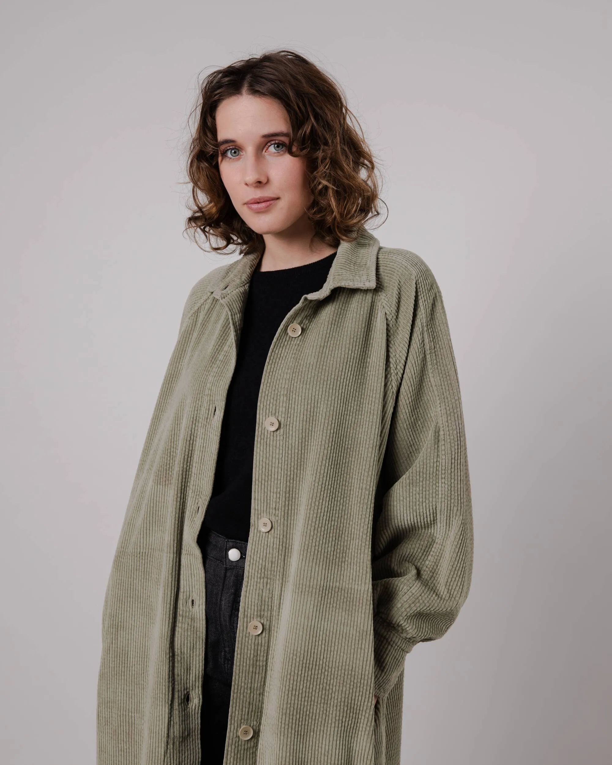 Corduroy Jacket Pale Green