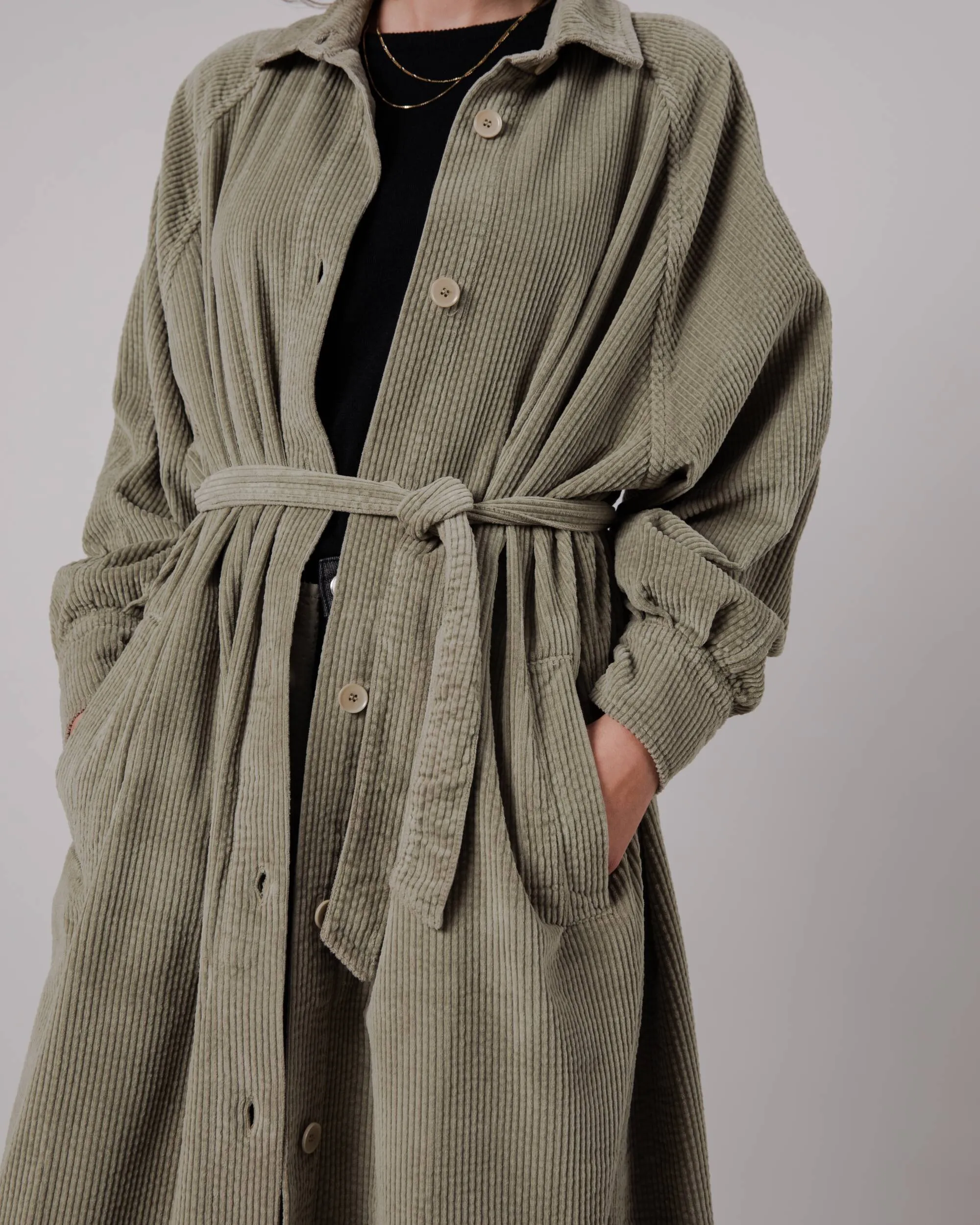 Corduroy Jacket Pale Green