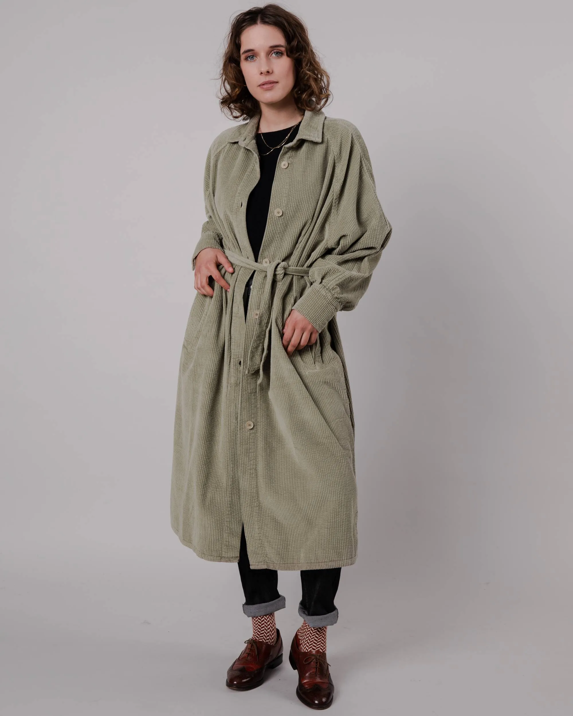 Corduroy Jacket Pale Green