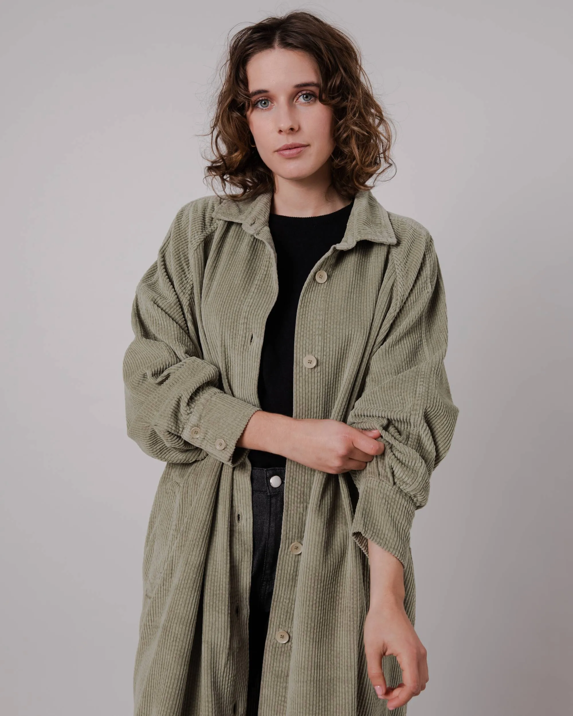 Corduroy Jacket Pale Green