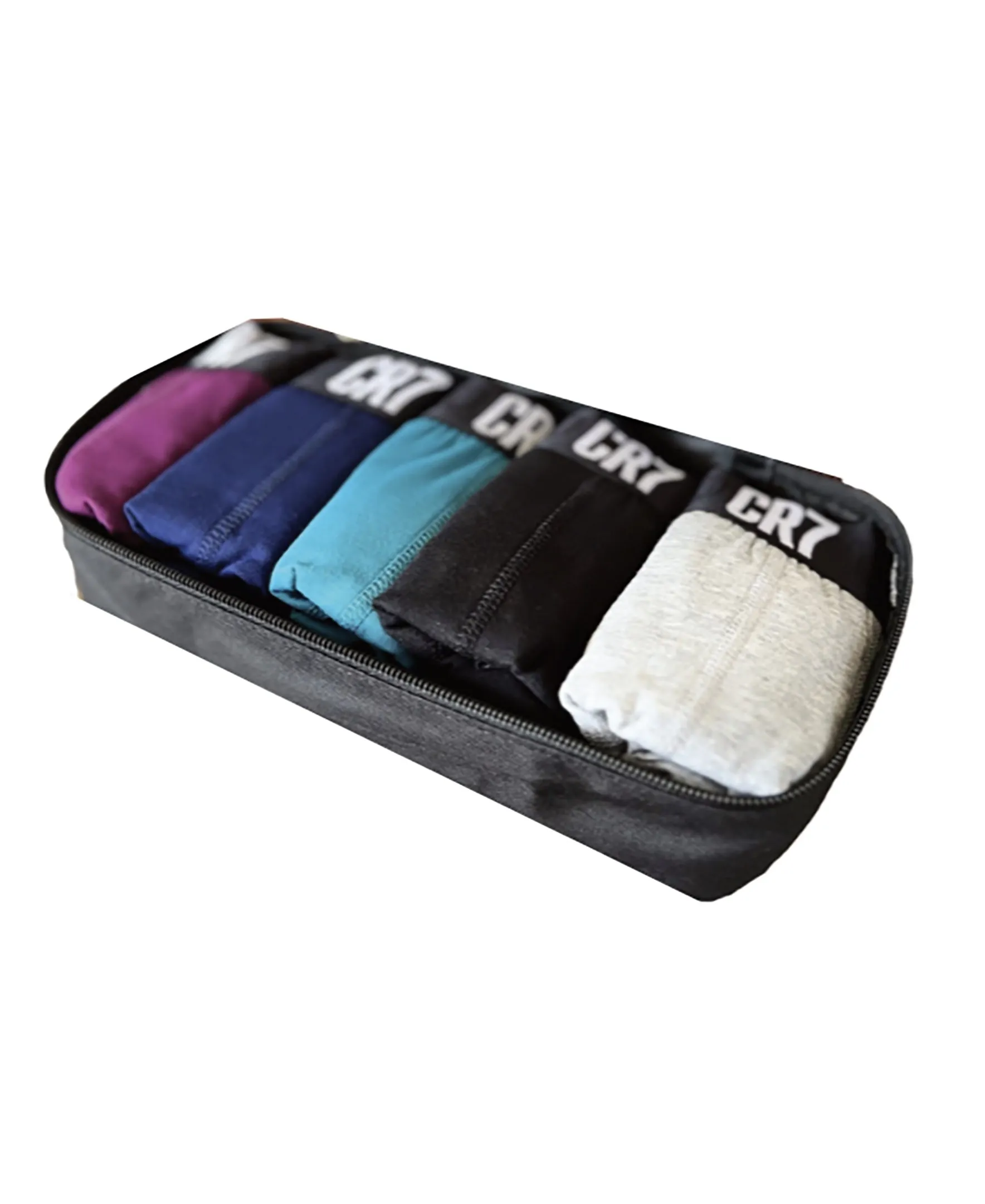 CR7 Men's Trunk 5-Pack in Travel Zip Bag