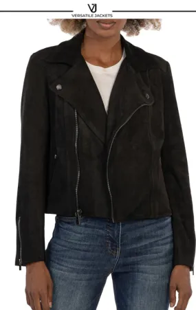 Emma faux suede moto jacket