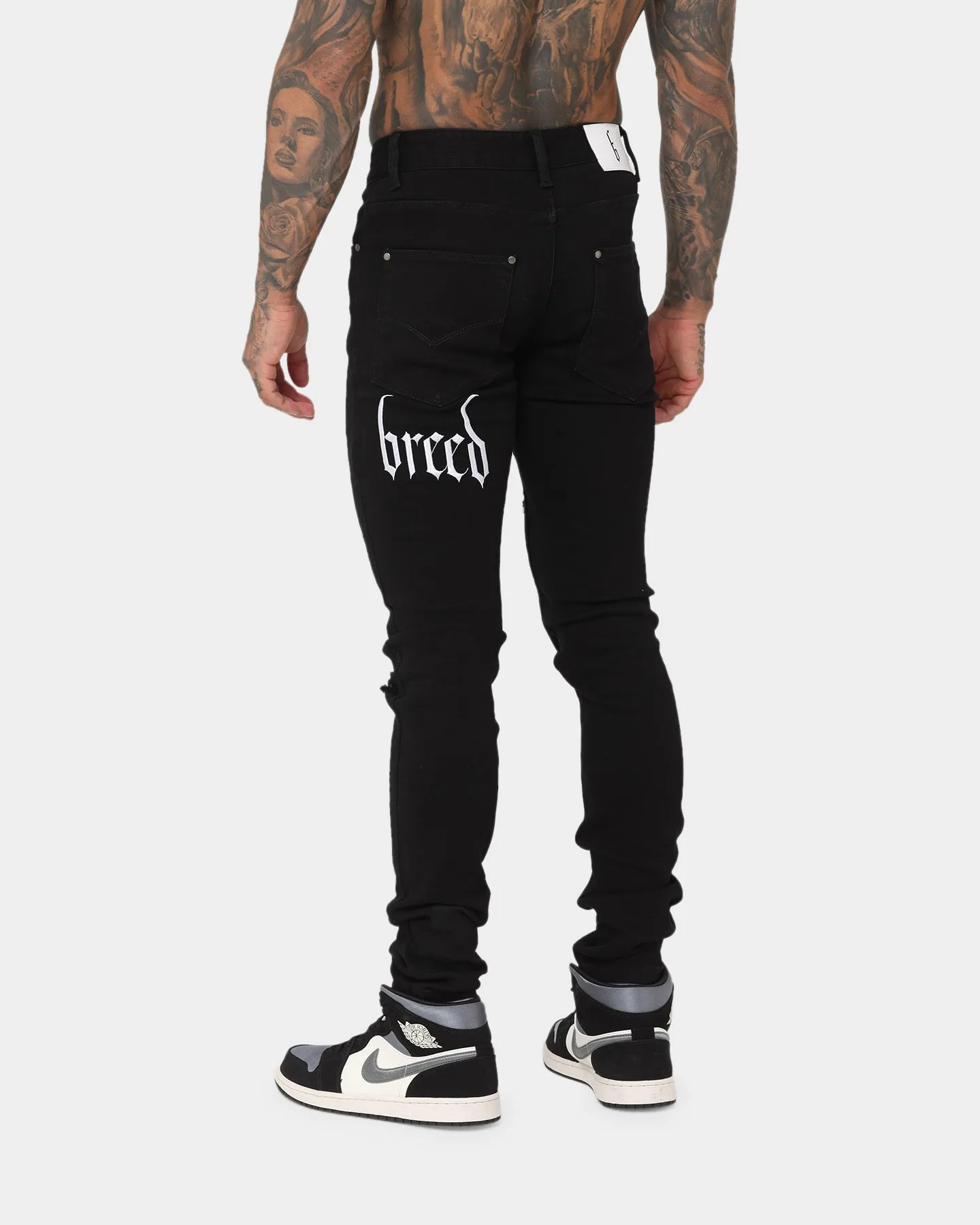 Fallen Breed Logo Denim Jeans Black