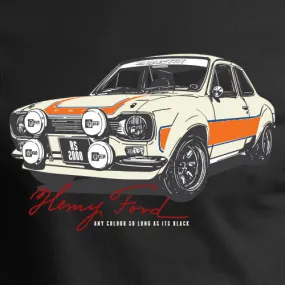 FORD ESCORT MK1 RS2000 T-SHIRT BLACK