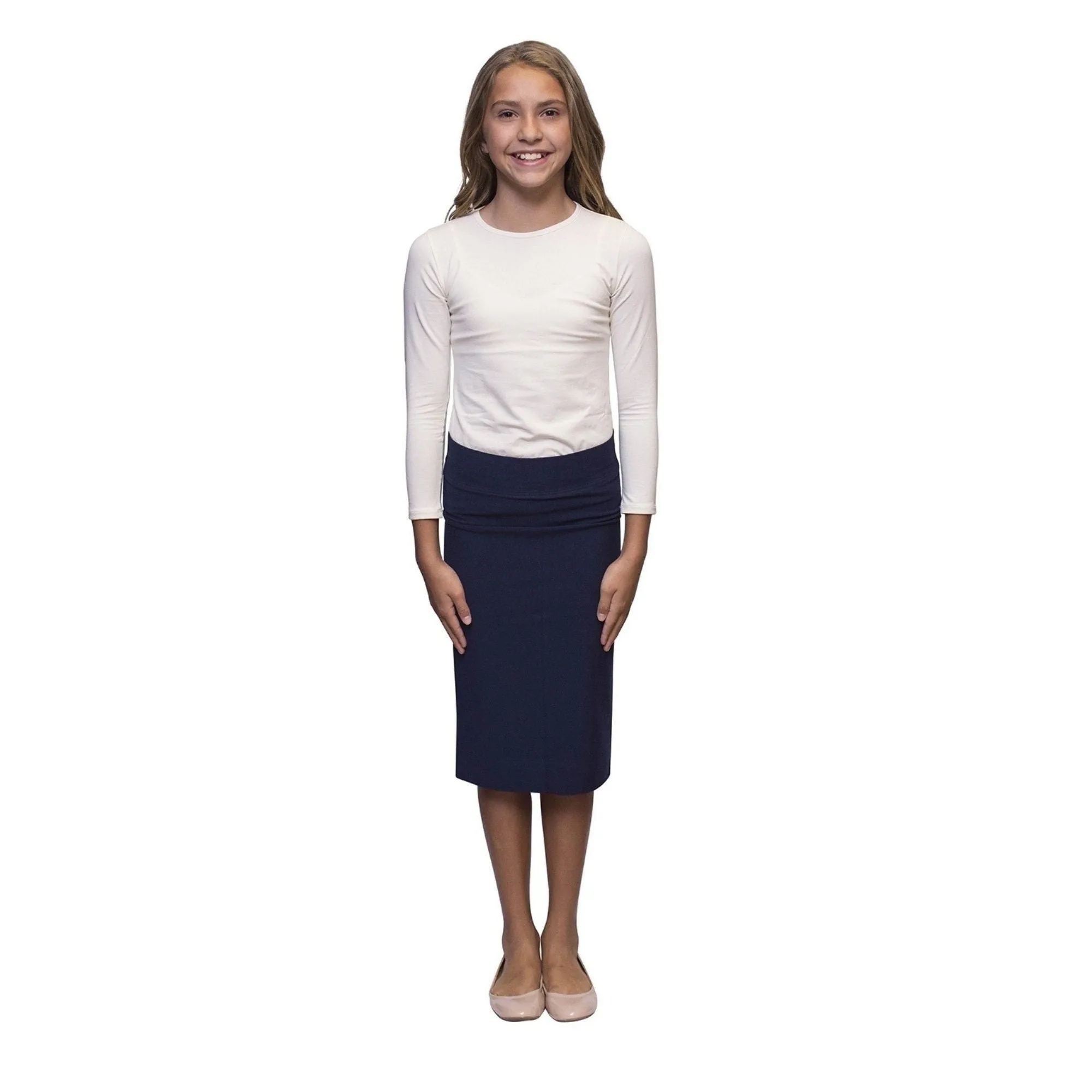 Girls' Pencil Skirt Modest Skirt Knee Length Skirt Super Comfty Skirt for  School Uniform Skirt, tzniut, school approved skirt