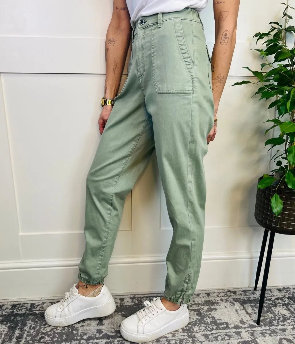 Green Slim Fit Joggers