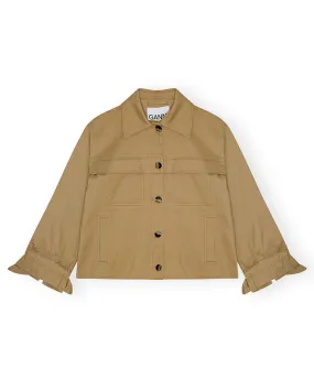 Herringbone Canvas jacket Tigers Eye