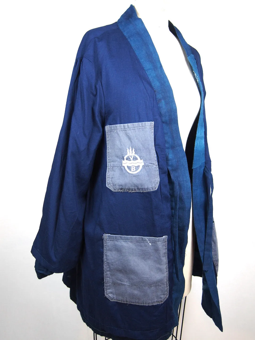 Indigo Blue | Custom Long Jacket with Sashiko | For men and women