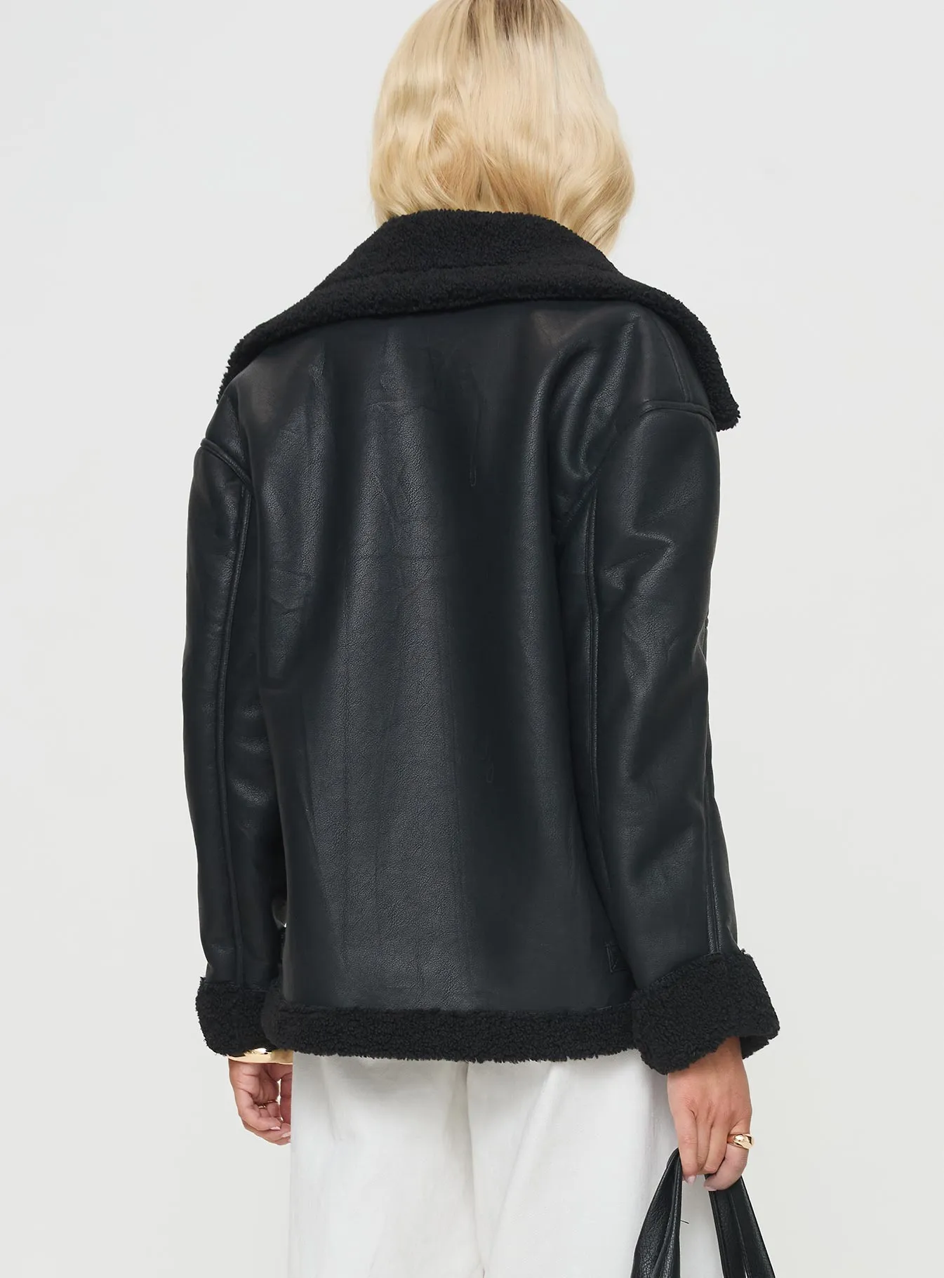 Jadu Shearling Jacket Black