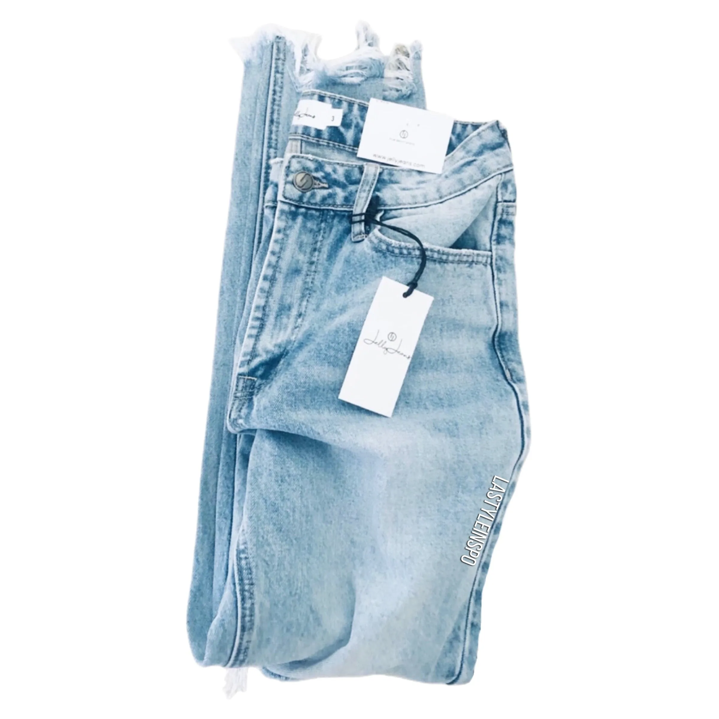 Jelly Jeans LA Unfinished hem High Rise Regular Straight fit Size 1, 3, 5, 7, 9, 11, 13