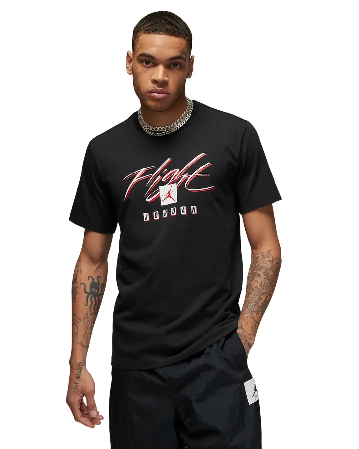 Jordan T-shirt manica corta con stampa Flight Essentials FB7399-010 nero