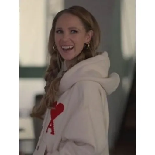 Juno Temple White Jacket