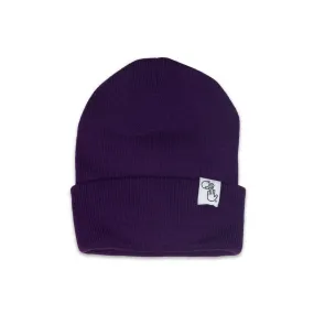 Knit Beanie (Purple)