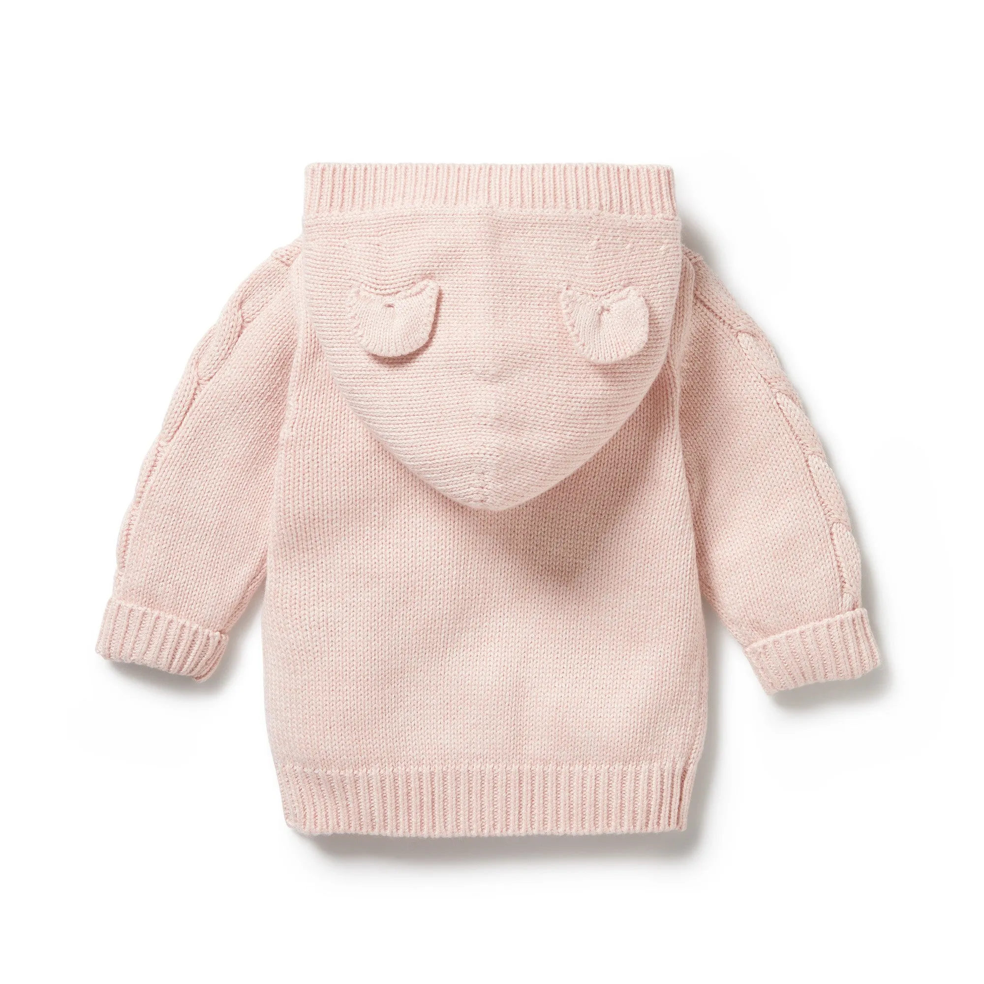 Knitted Cable Jacket | Pink