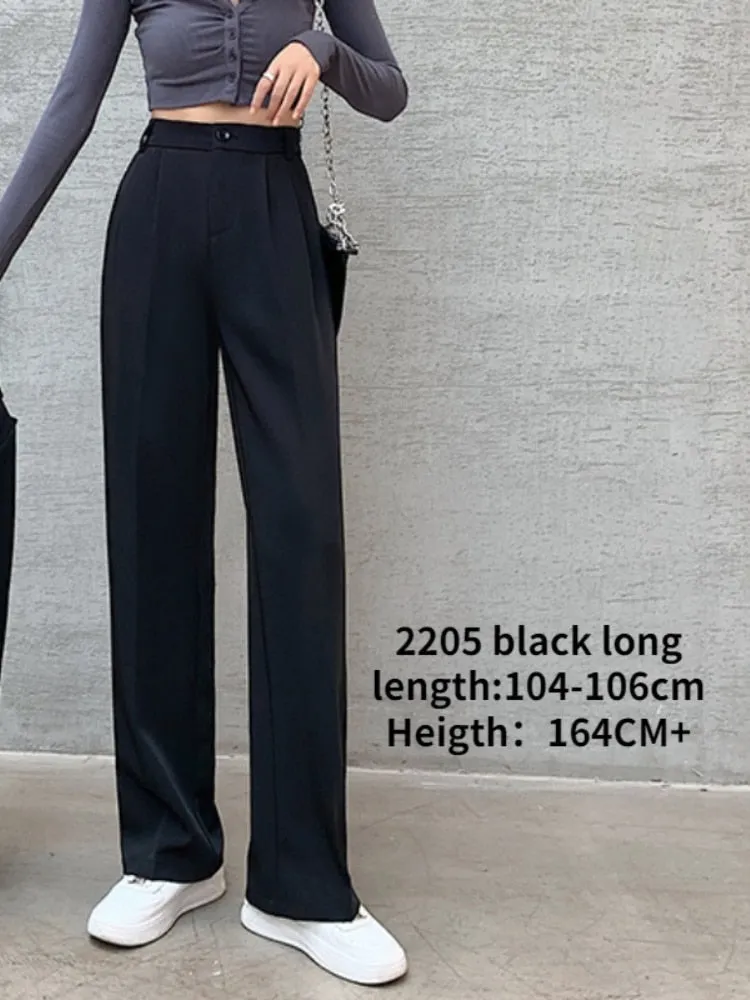 Loose Wide Leg Summer Trousers with High Waist