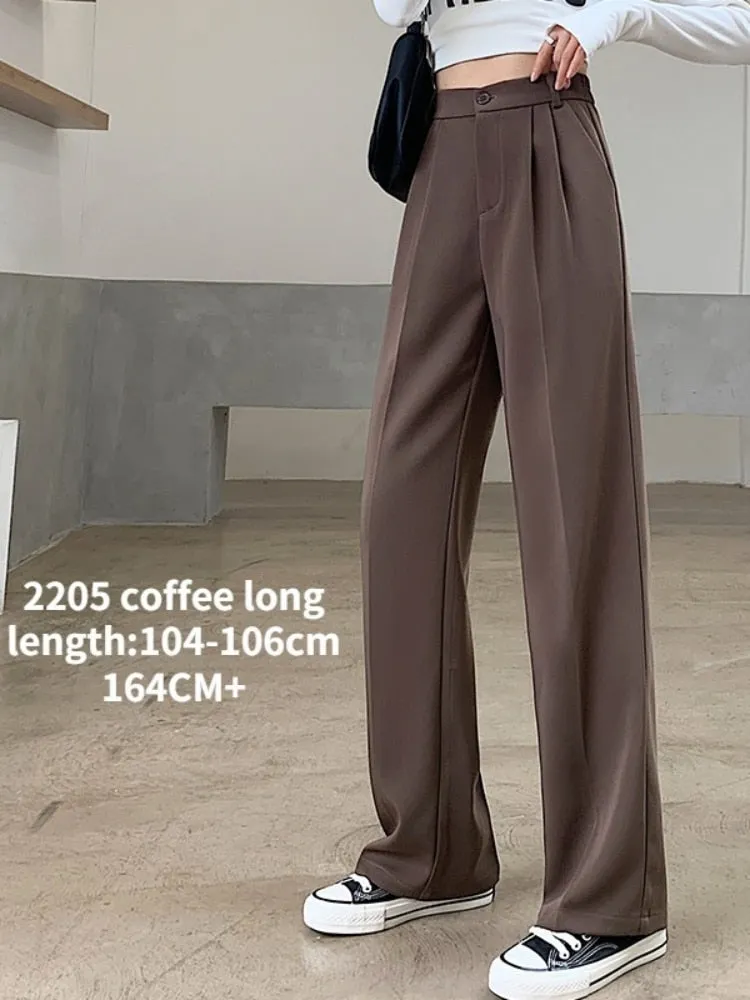 Loose Wide Leg Summer Trousers with High Waist